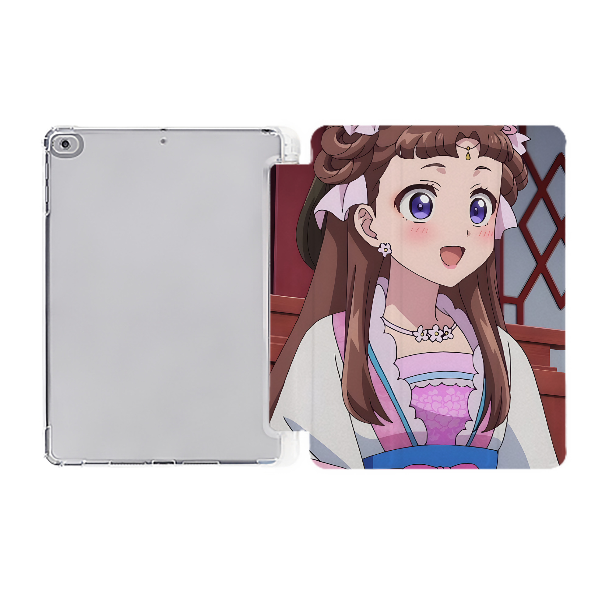 （画像用） 薬屋のひとりごと The Apothecary Diaries IPad ケース ペン収納付き 三つ折りスタンド PUレザー×シリコン 対応機種9.5/10.5/10.9インチ